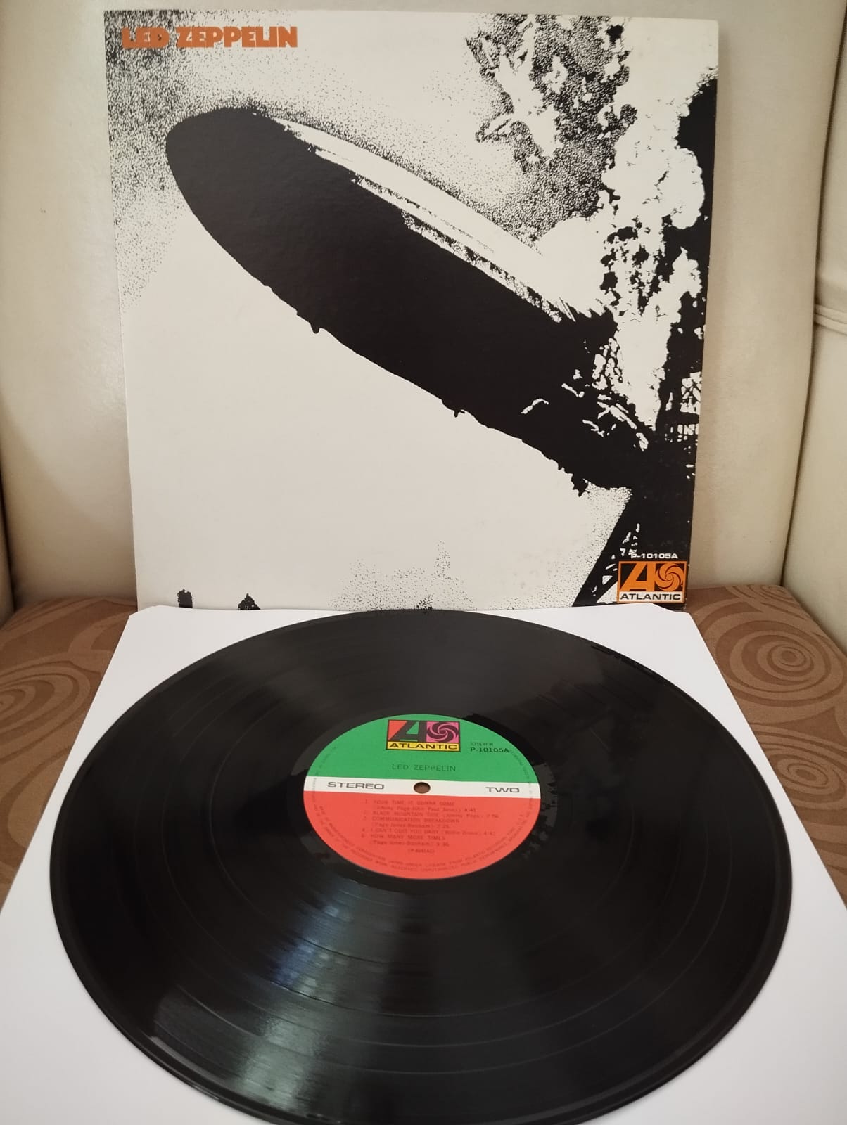 LED ZEPPELIN - Led Zeppelin I - 1976 Japonya Basım - LP Plak Albüm - Obisiz-2.EL