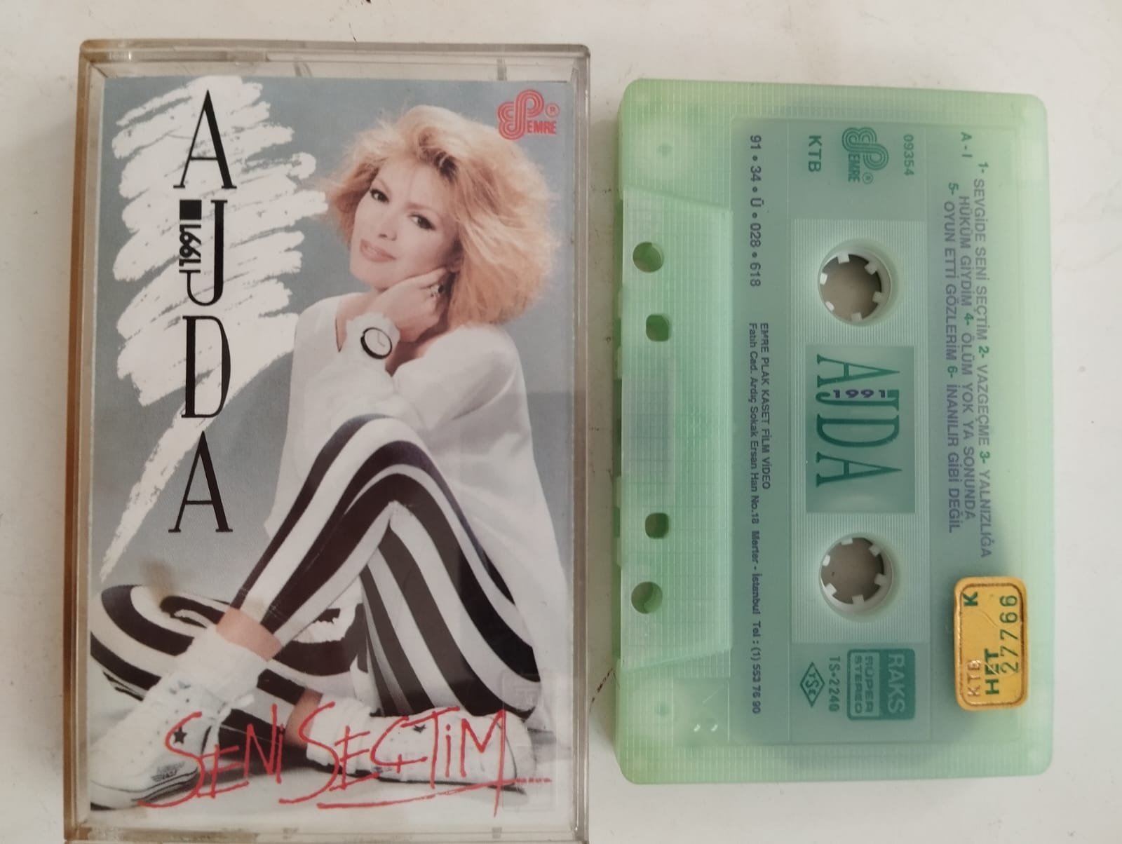 Ajda – Seni Seçtim – 1991 Türkiye Basım 2. El Kaset Albüm