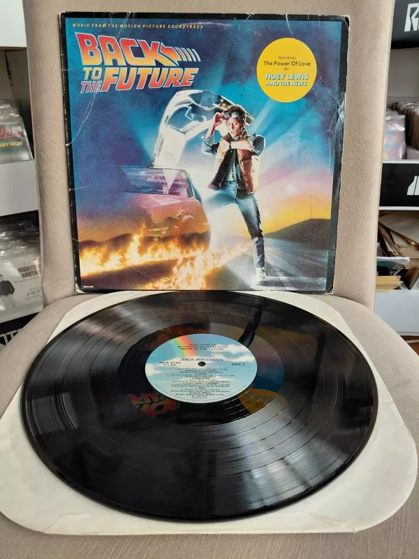 BACK TO THE FUTURE - (Soundtrack) - 1985 USA Basım LP Albüm - 33 lük Plak-2.el