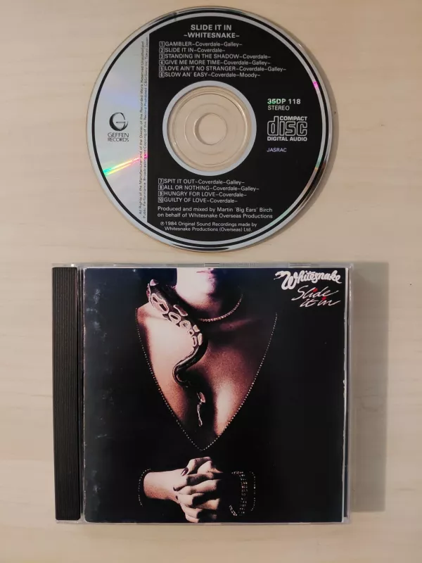 Whitesnake – Slide It In - 1984 Japonya Basım CD Albüm-2.el
