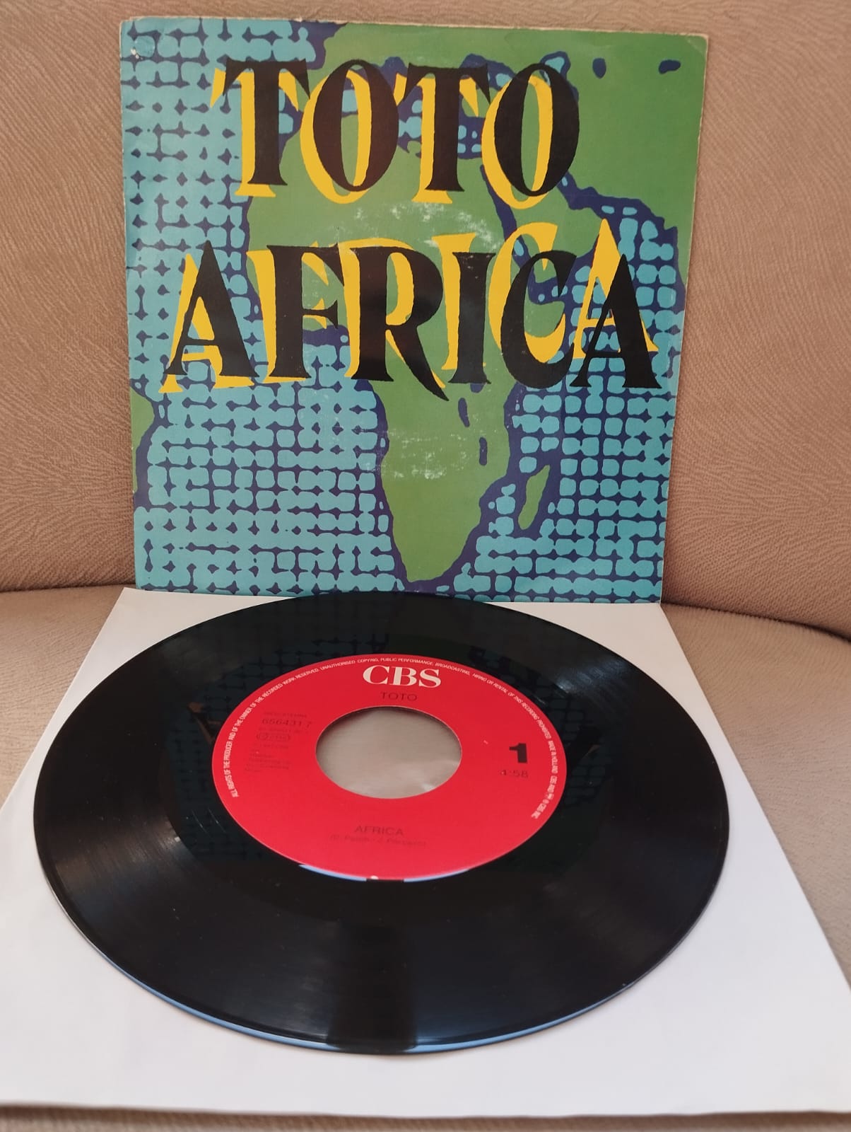 TOTO  – AFRICA - 1990 Hollanda Basım 45’lik Plak-2.EL