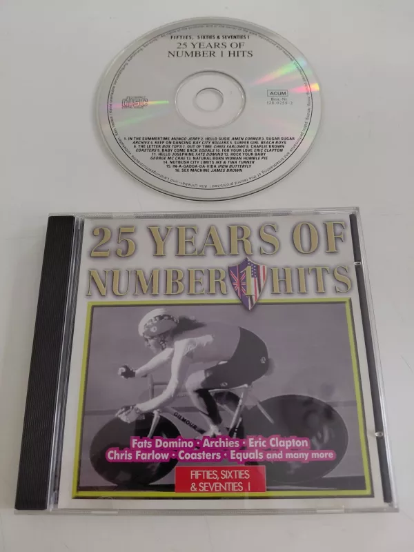 25 Years Of Number 1 Hits - Fifties, Sixties & Seventies (Mungo Jerry ,Box Tops...) - CD Albüm-2.el
