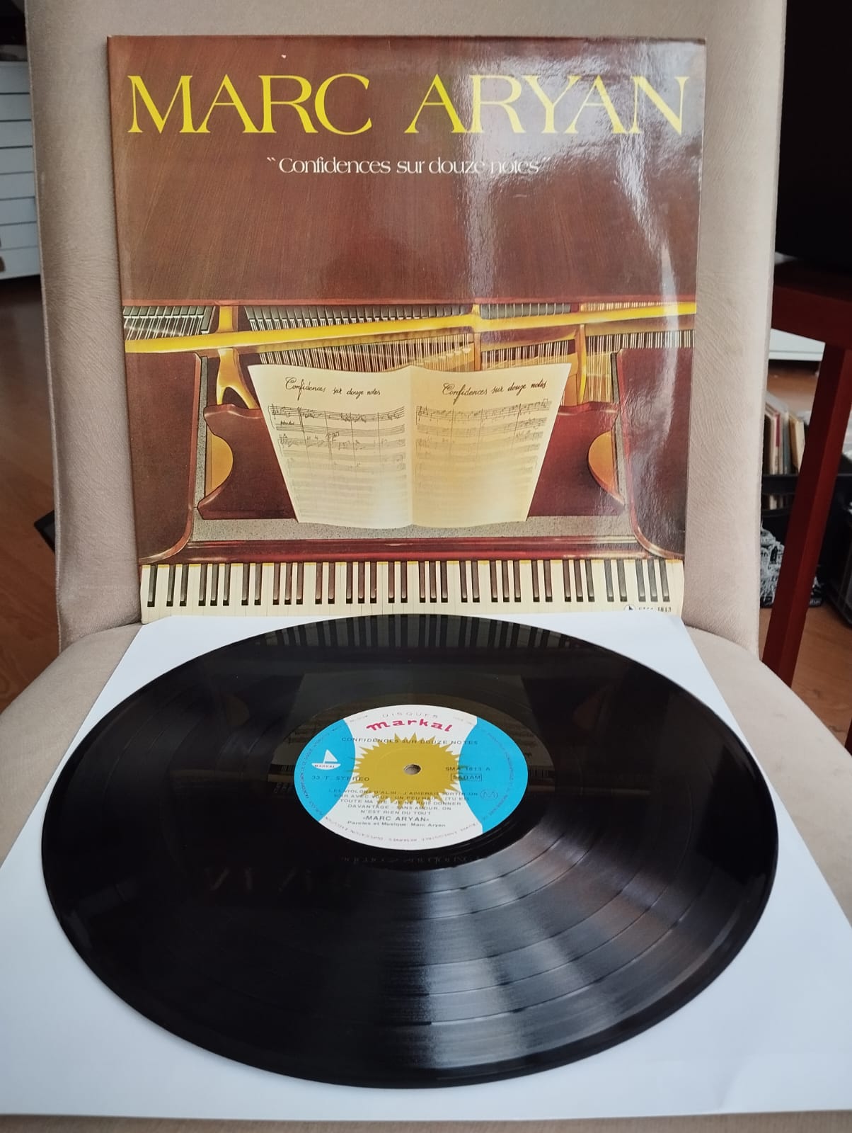 Marc Aryan – Confidences Sur Douze Notes - 1978 Belçika Basım 33 lük Plak - Lp Albüm