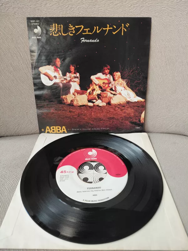ABBA  –  Fernando  - 1976 Japonya Basım 45lik Plak-2.el