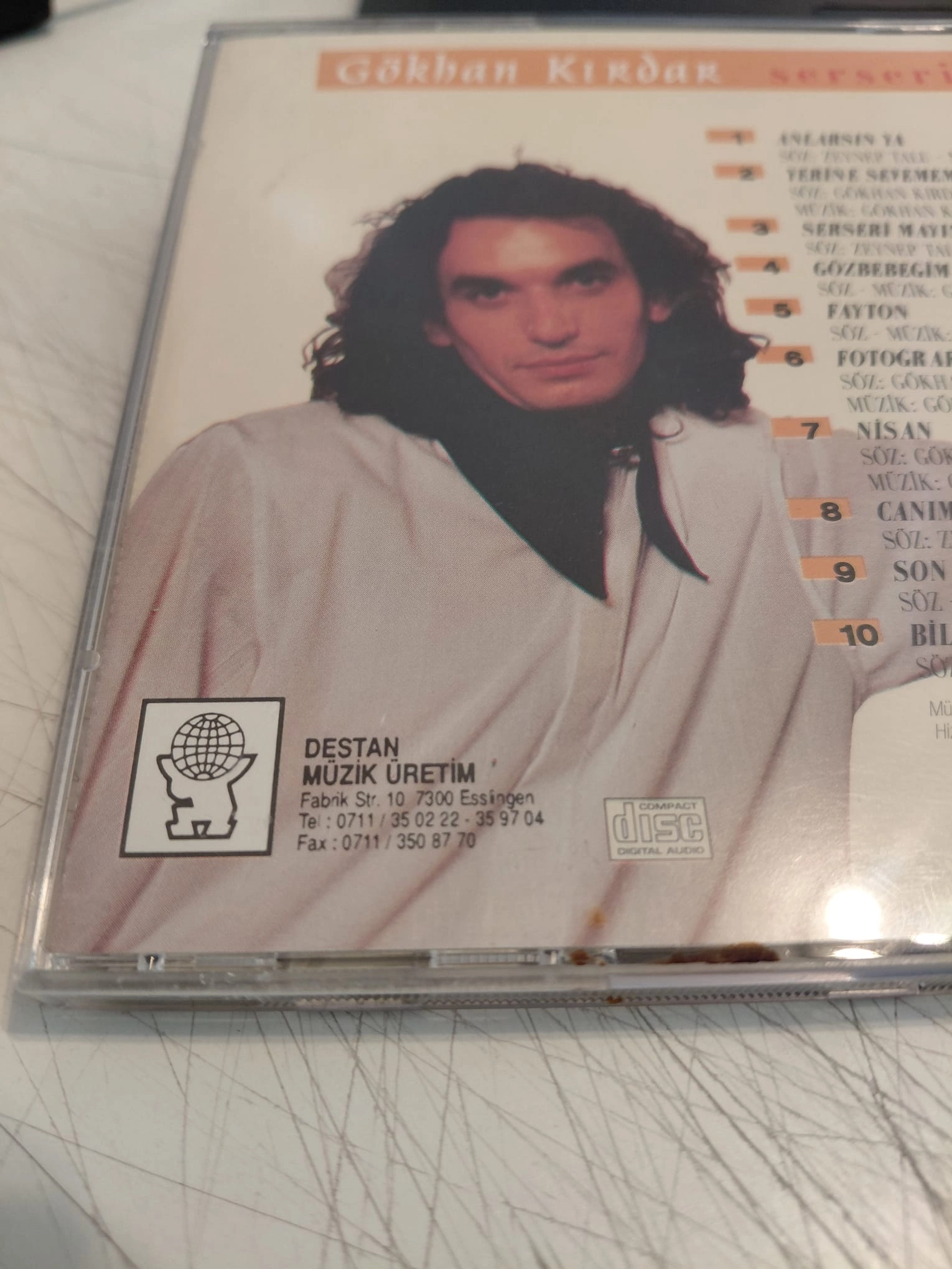 Gökhan Kırdar  –  Serseri Mayın - 1994 Alman Basım (Destan Müzik) - CD Albüm-2.el