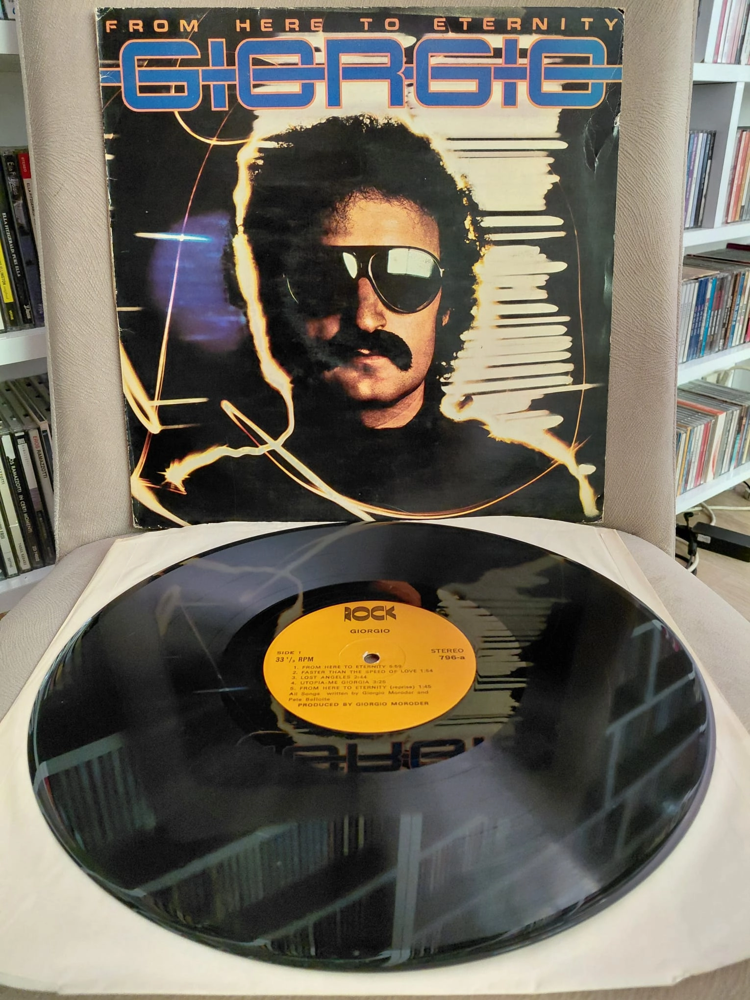 Giorgio Moroder – From Here To Eternity - 1977 Türkiye Basım Albüm - LP Plak-2.el