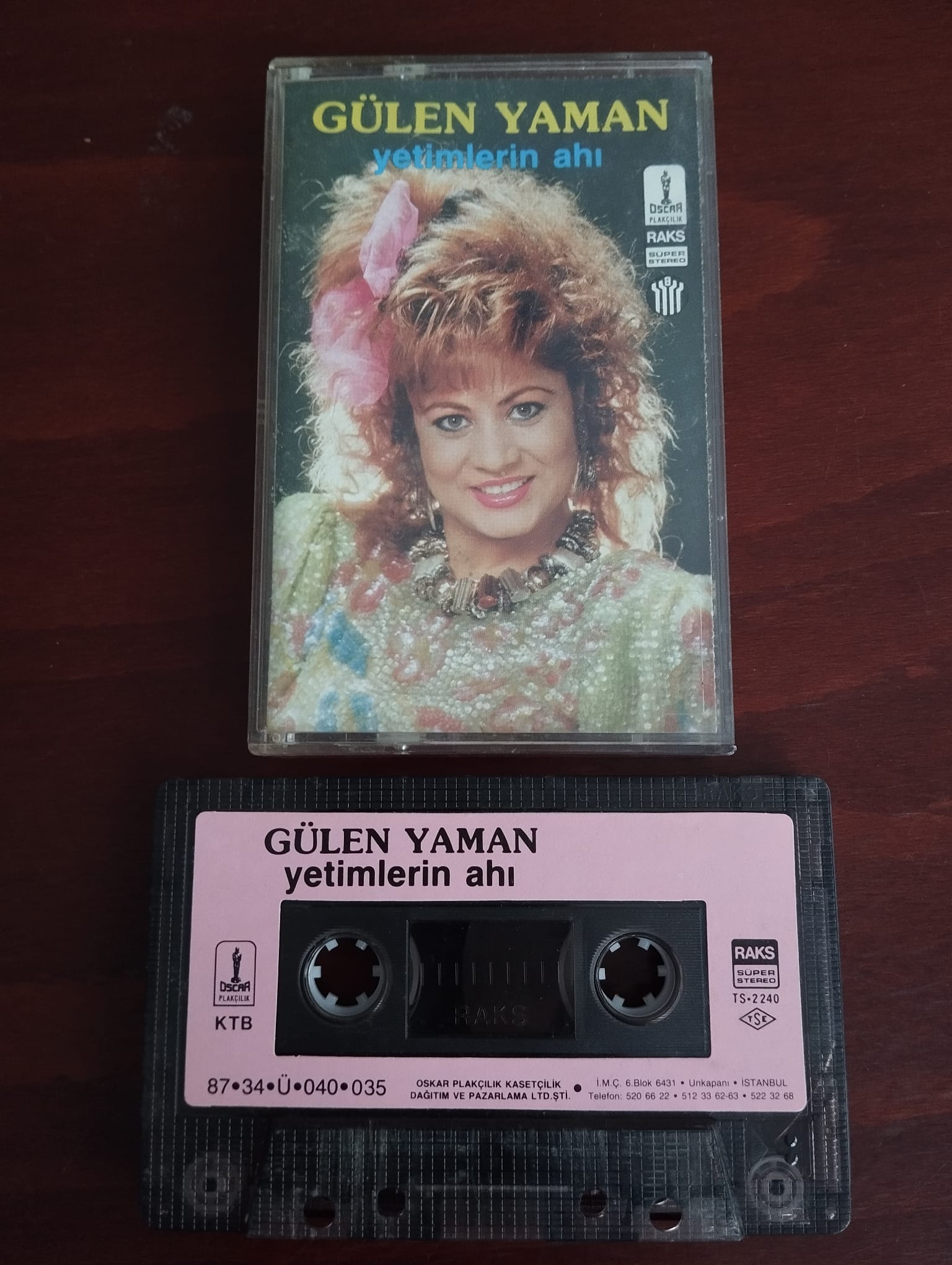 Gülen Yaman -  Yetimlerin Ahı - 1987  Türkiye Basım  Kaset Albüm/Kağıt Baskı-2.el