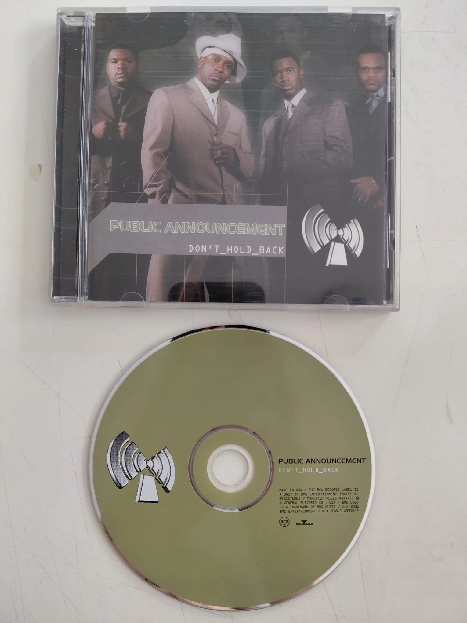 Public Announcement – Don’t Hold Back – 2001 USA  Basım - CD Albüm-2.el