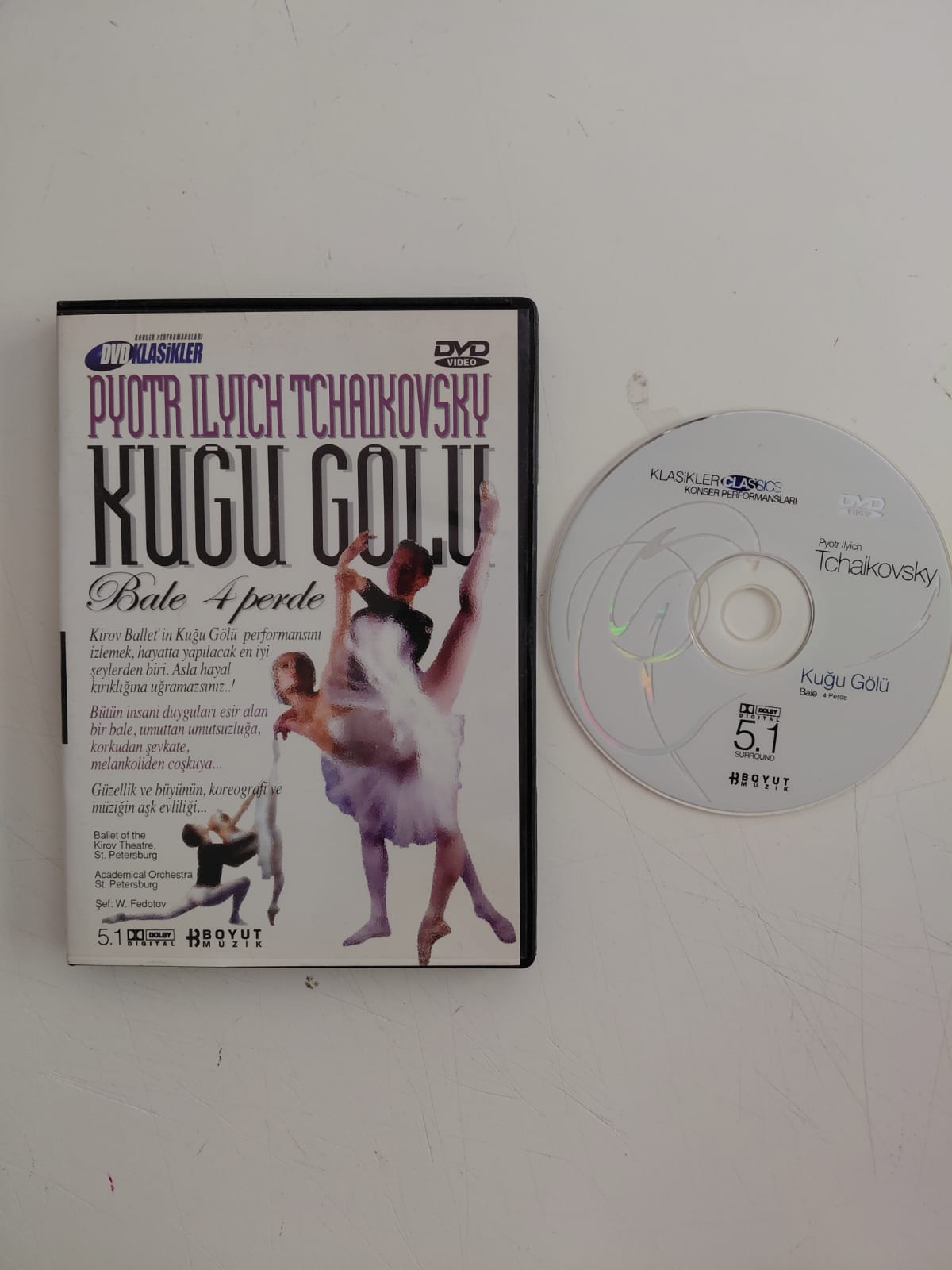 Kuğu Gölü   - Bale 4 Perde / Tchaikovsky -  DVD Film-2.el