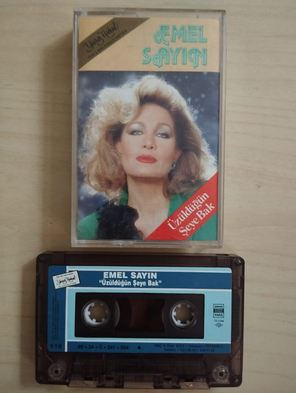Emel Sayın – Üzüldüğün Şeye Bak - 1990 Türkiye Basım  Kaset Albüm-2.el