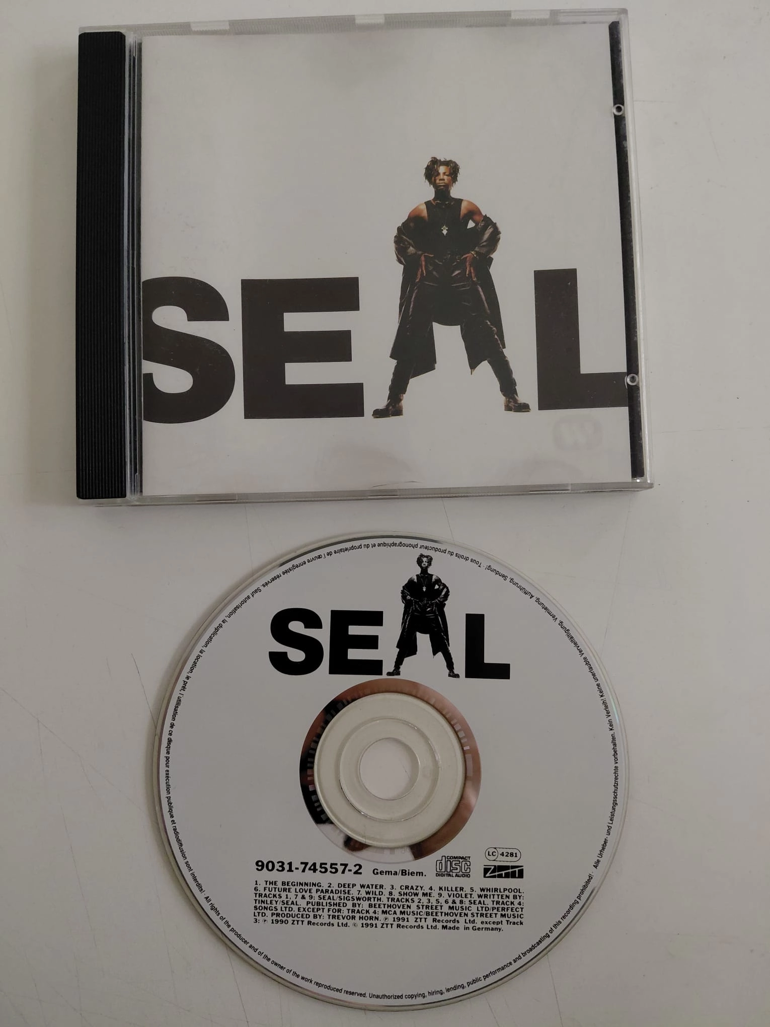 Seal  –  Seal -  1991   Avrupa Basım - CD Albüm-2.el