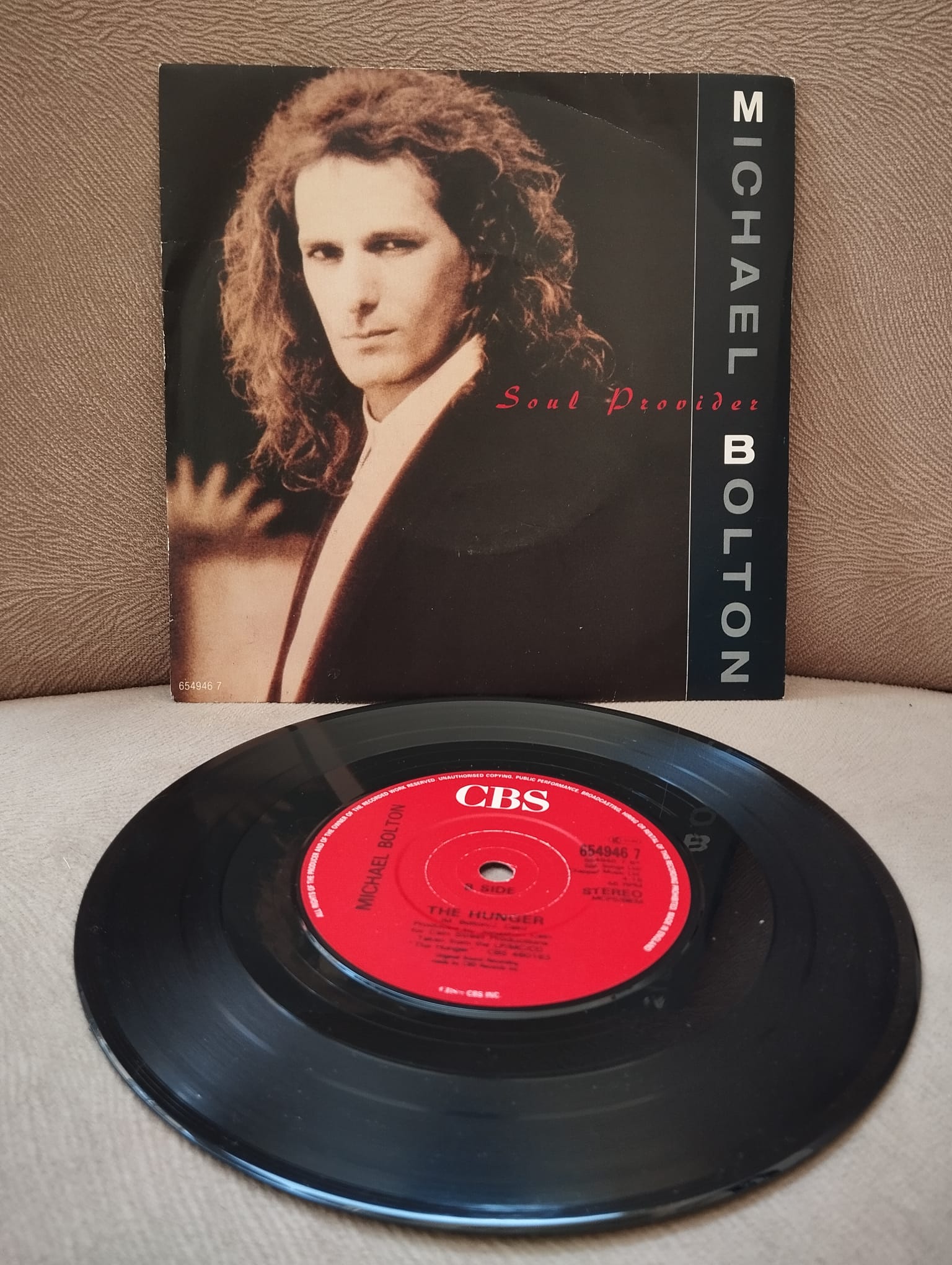 Michael Bolton – Soul Provider  - 1989 İngiltere Basım 45lik Plak-2.EL