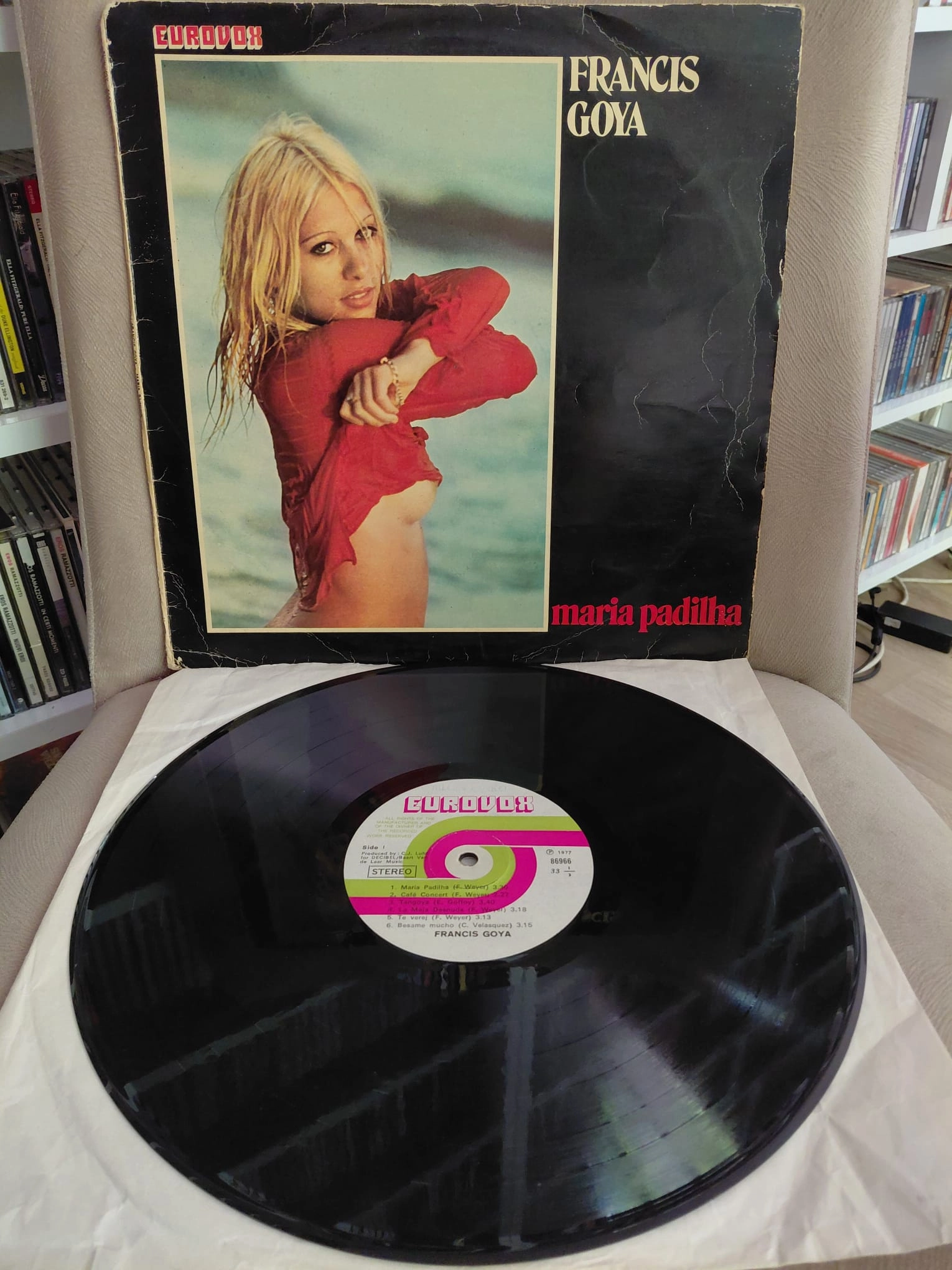 Francis Goya – Maria Padilha - 1977 Türkiye Basım Albüm - LP Plak-2.el