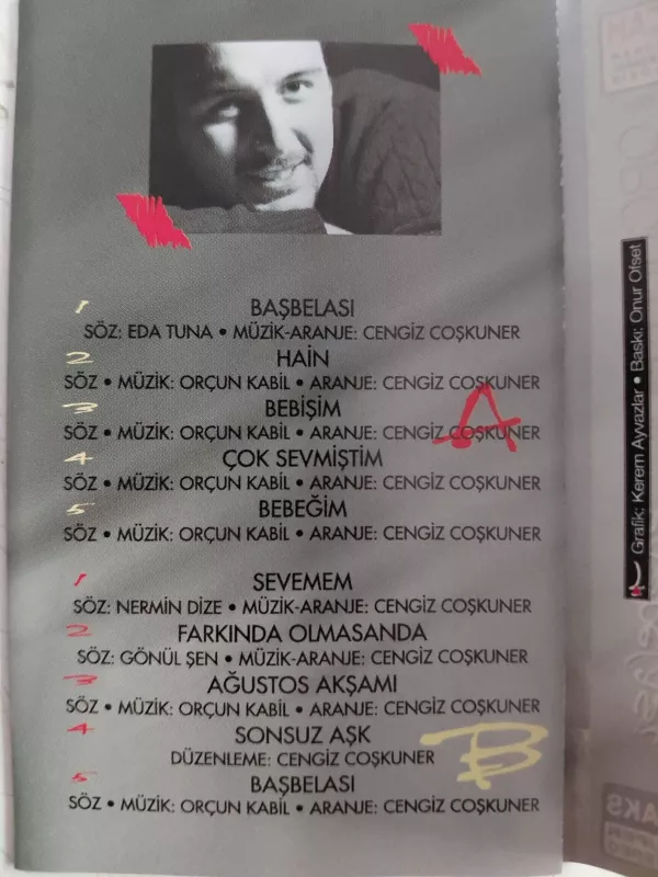 Orçun Kabil - Başbelası  -  1996 Türkiye Basım Kaset Albüm-2.EL