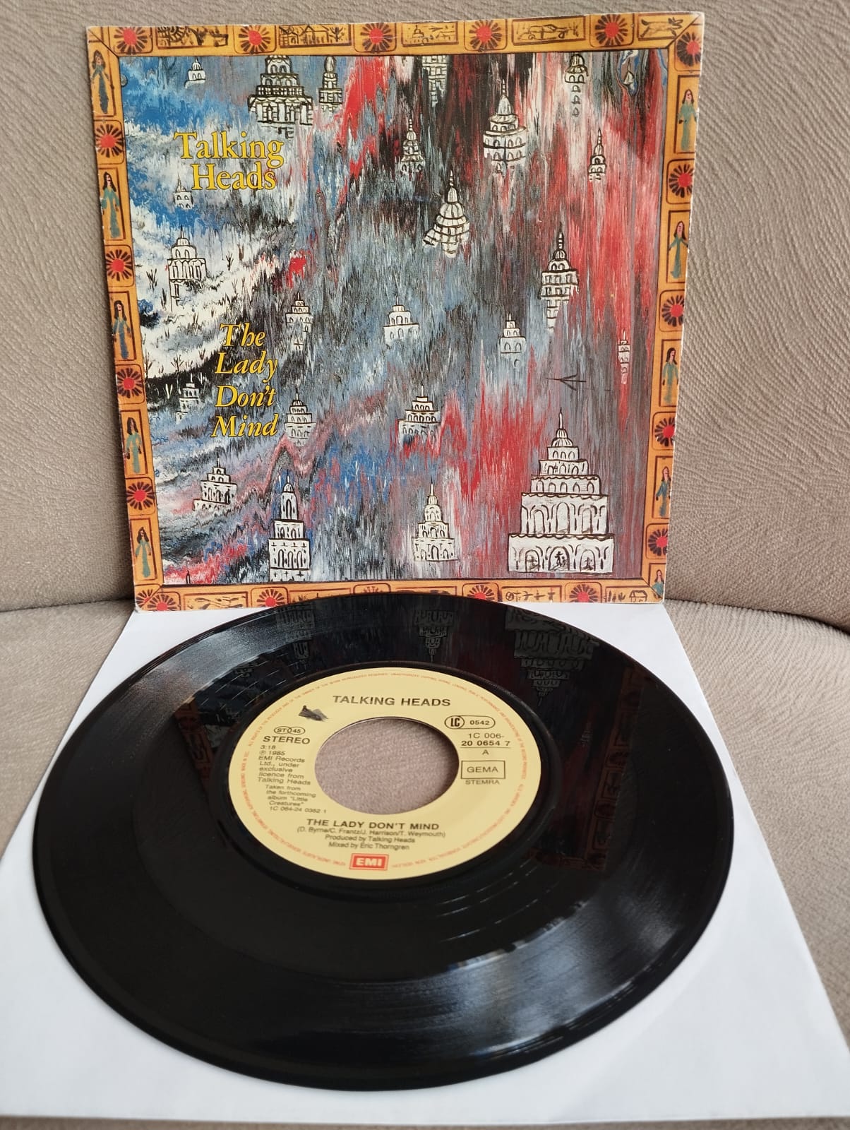 Talking Heads – The Lady Don’t Mind - 1985 Almanya  Basım 45 LİK PLAK-2.el