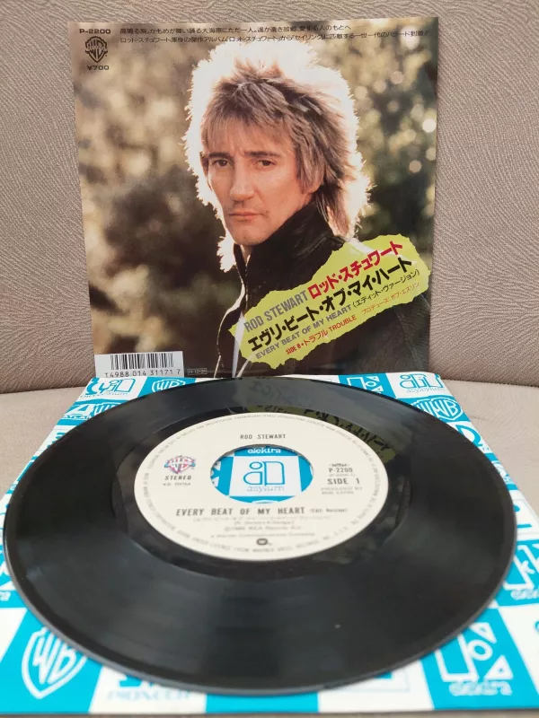 Rod Stewart  – Every Beat Of My Heart - 1986 Japonya Basım 45lik Plak-2.el