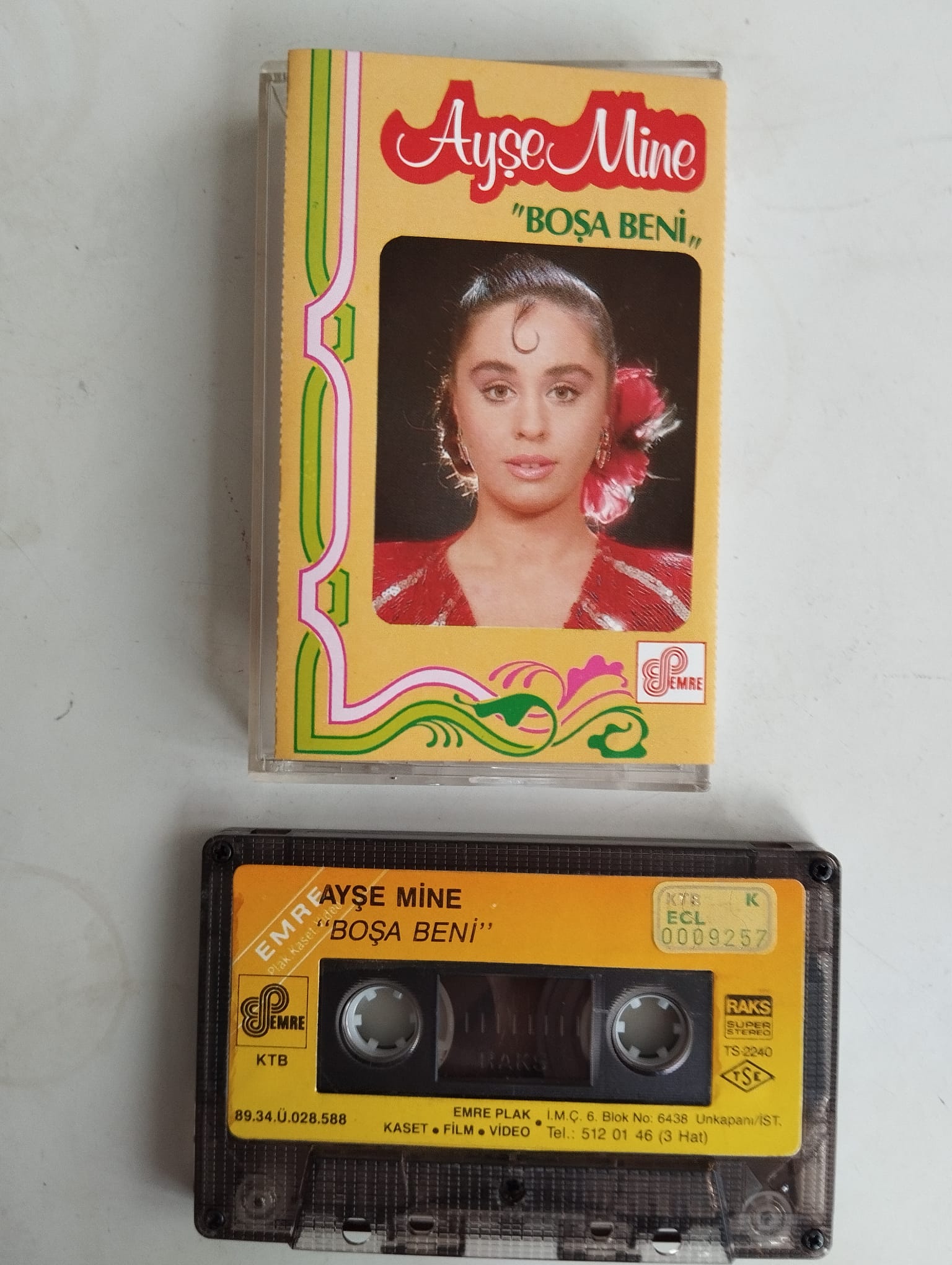Ayşe Mine – Boşa Beni - 1989 Türkiye Basım Kaset /Kağıt Baskı -2.el