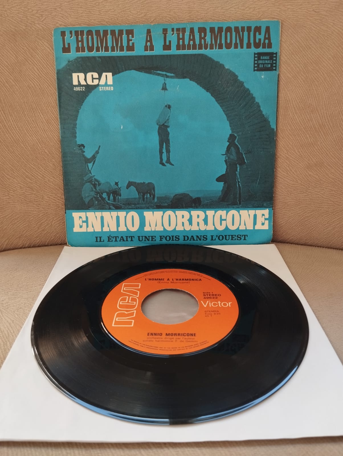 Ennio Morricone – Il Etait Une Fois Dans L’Ouest - 1976  Hollanda Basım 45 lik Plak-2.el
