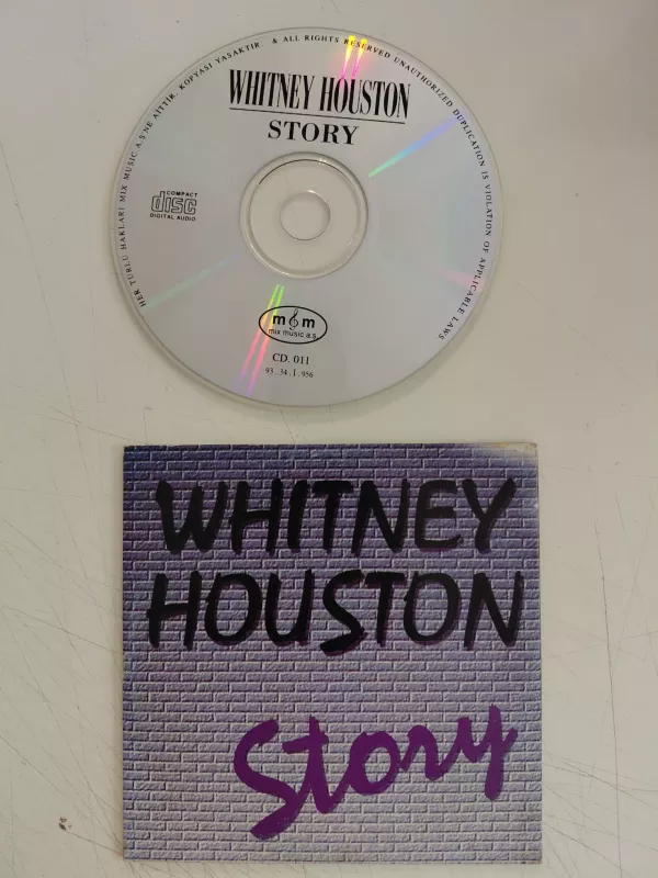 Whitney Houston Story  - 19934 Türkiye Basım  CD Albüm-2.el