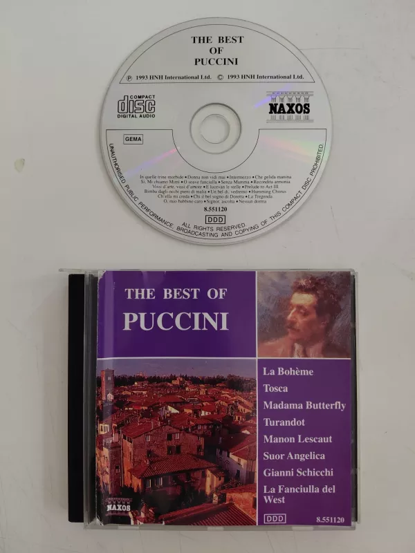 Puccini – The Best Of Puccini – 1997 Almanya  Basım - CD Albüm-2.el