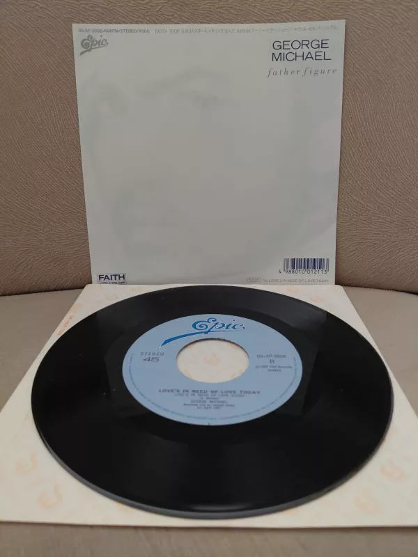 George Michael  – Father Figure - 1988  Japonya Basım 45’lik Plak-2.el