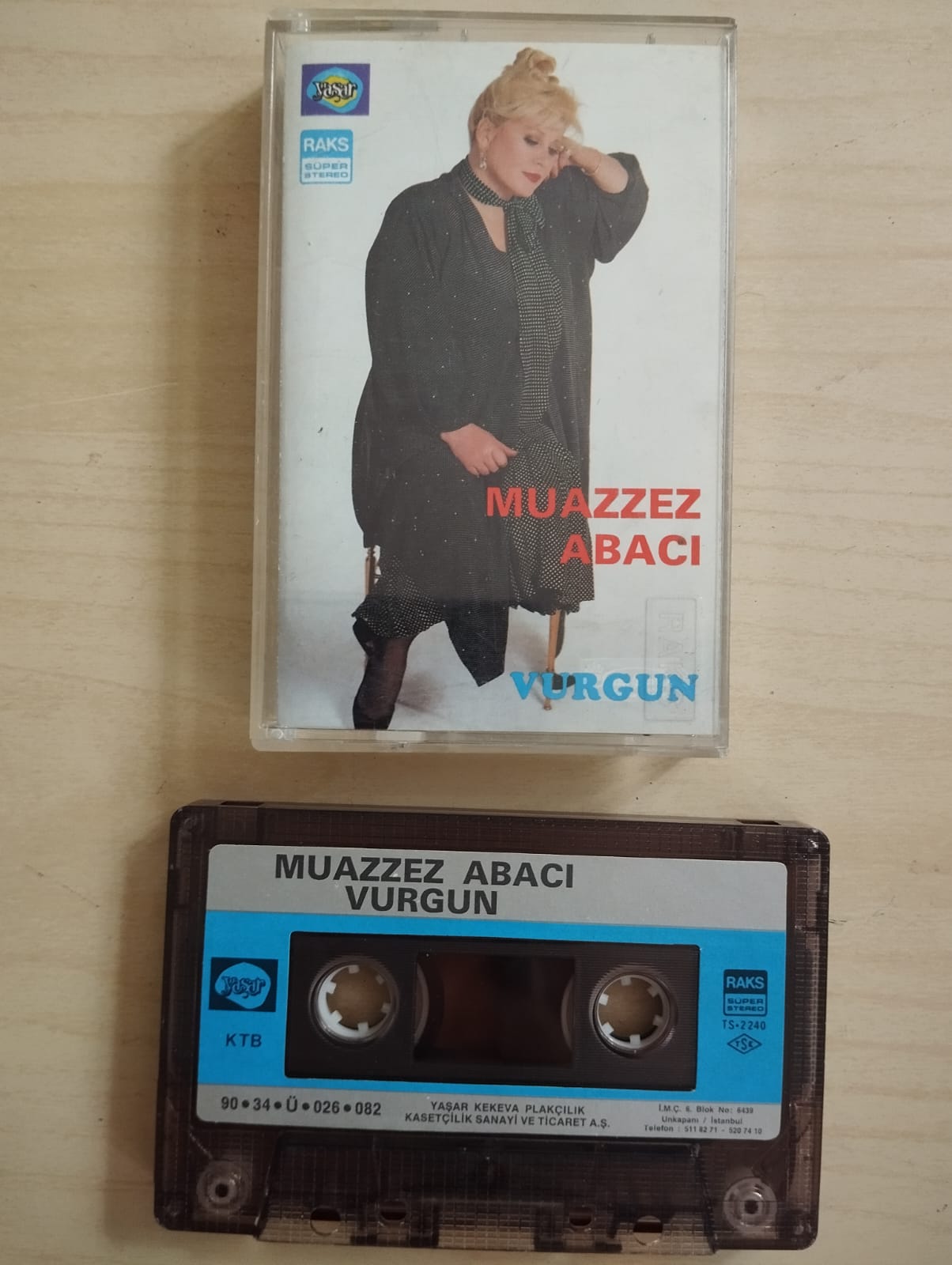 Muazzez Abacı – Vurgun  - 1990 Türkiye Basım Kaset Albüm-2.el