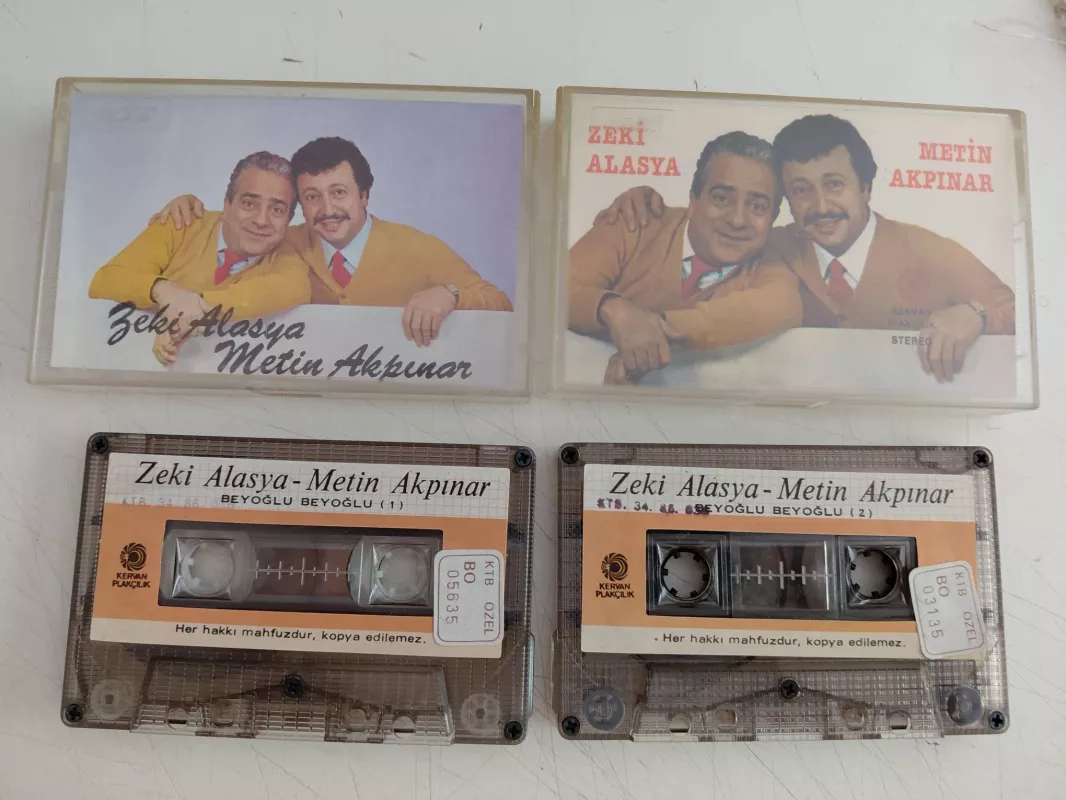 Zeki Alasya, Metin Akpınar – Beyoğlu Beyoğlu 1/2 -   Türkiye Basım  Kaset -2.el