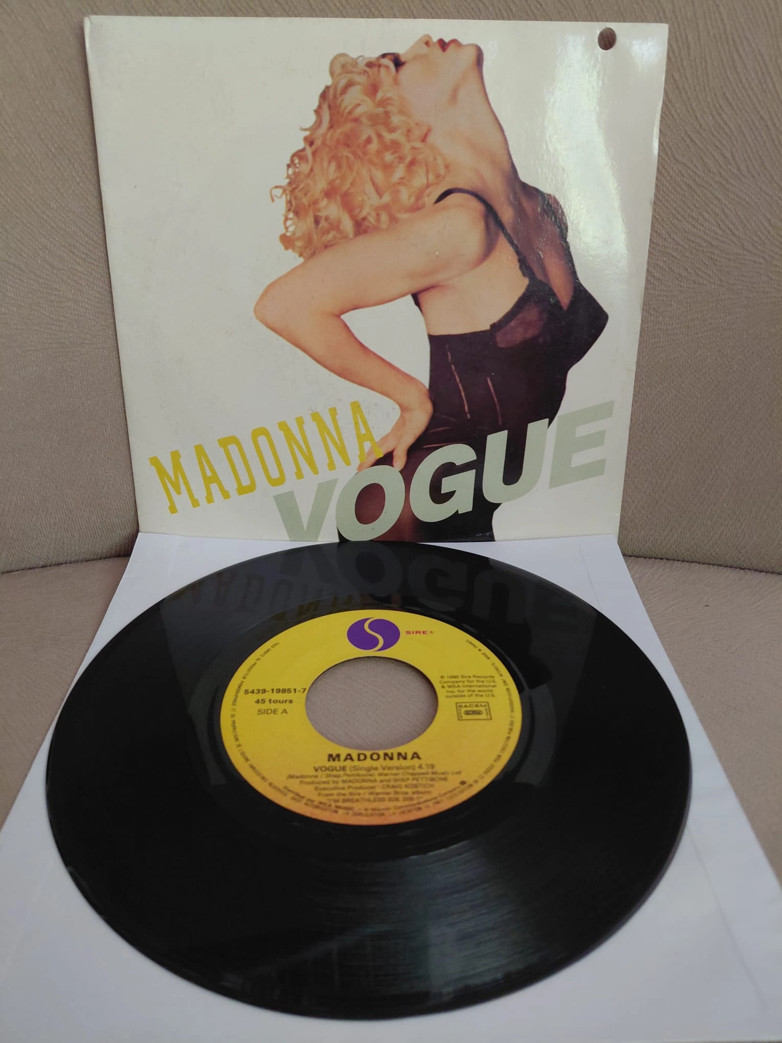 Madonna – Vogue - 1990 Fransa Basım 45’lik Plak