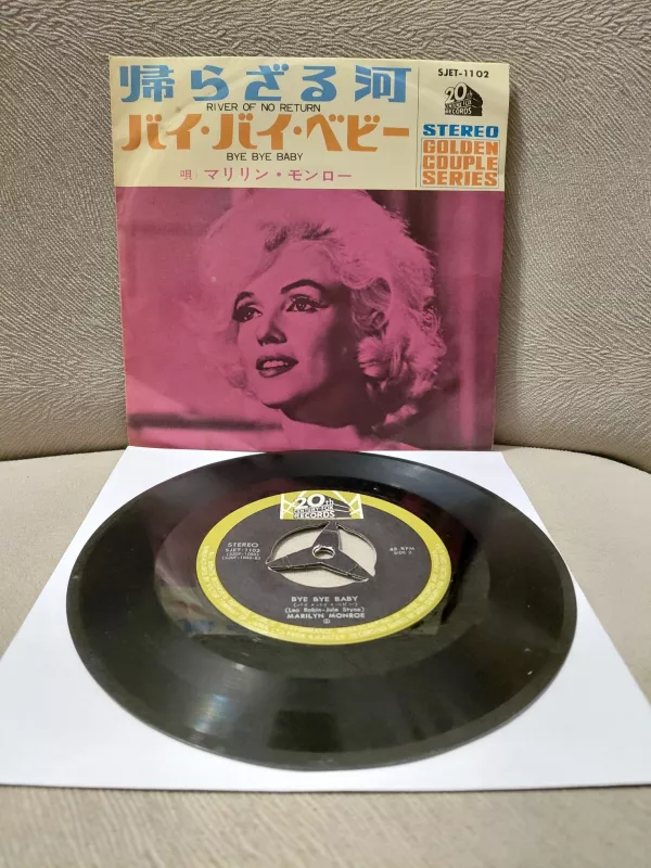 Marilyn Monroe  ‎–  River Of No Return / Bye Bye Baby - 1965 Japonya Basım 45lik Plak-2.el