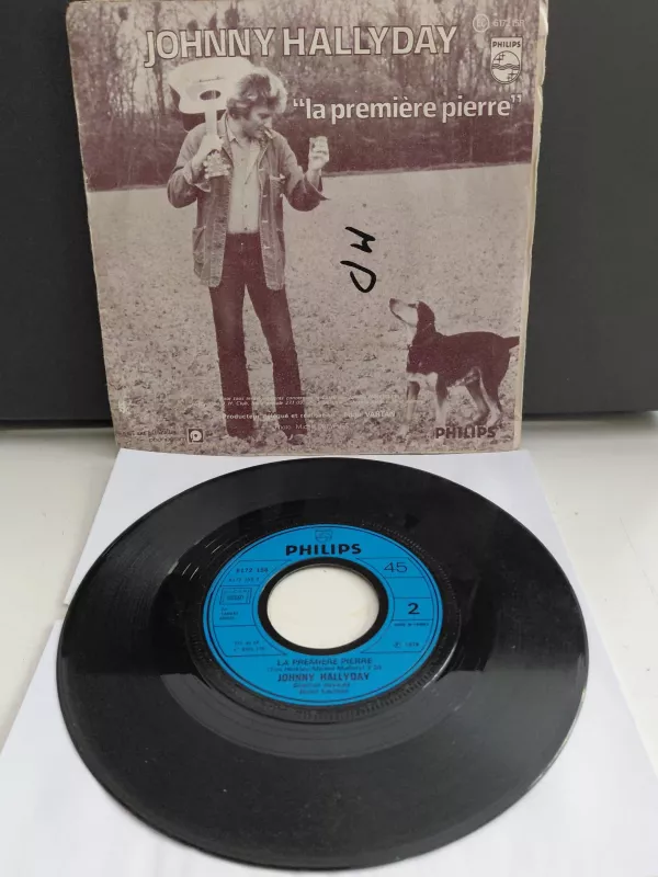 Johnny Hallyday  – Elle M’oublie - 1978 Fransa Basım 45lik Plak-2.el