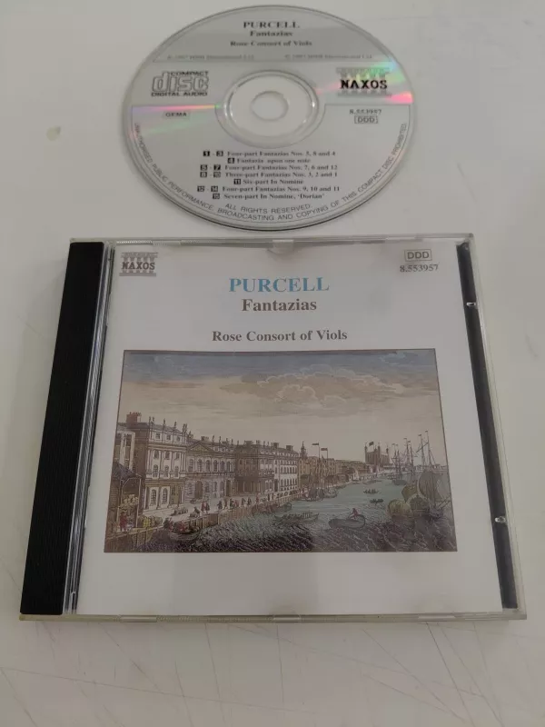 Purcell  - Rose Consort Of Viols – Fantazias – 1997  Avrupa  Basım - CD Albüm-2.el