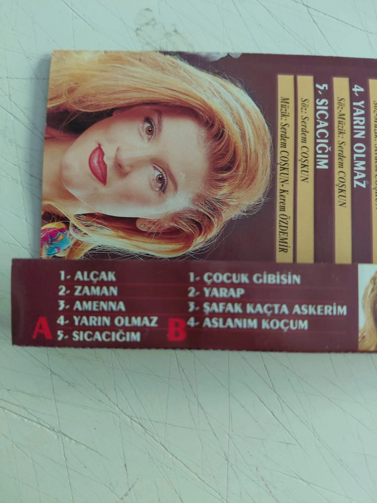 Serdem Çoşkun -  Aşkolsun  - 1998 Türkiye Basım Kaset Albüm-2.el