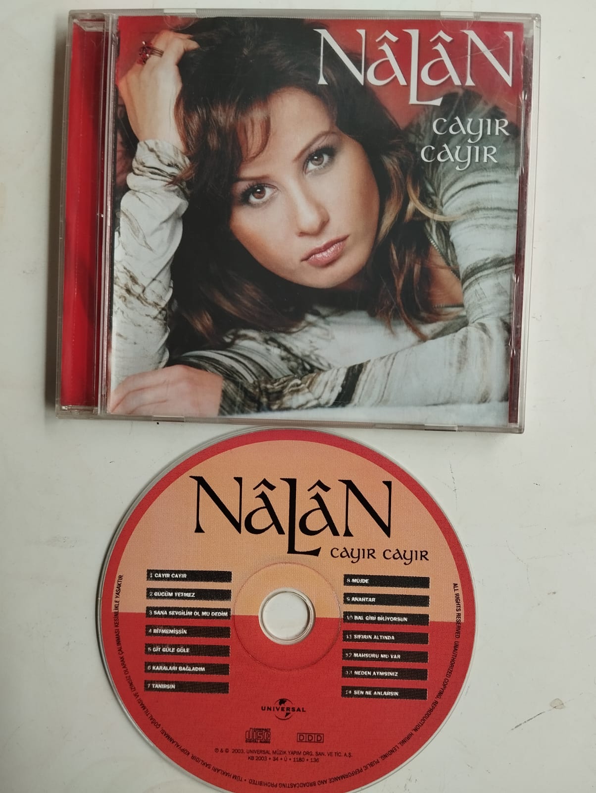 Nalan - Cayır Cayır - 2003 Türkiye Basım 2.El CD ALBÜM