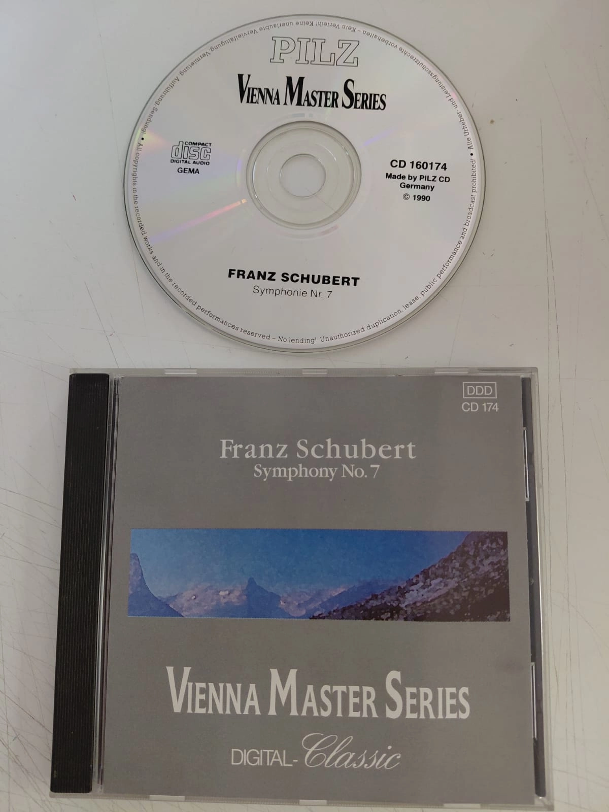Franz Schubert – Symphonie Nr. 7  - 1990 Almanya Basım  CD Albüm-2.el