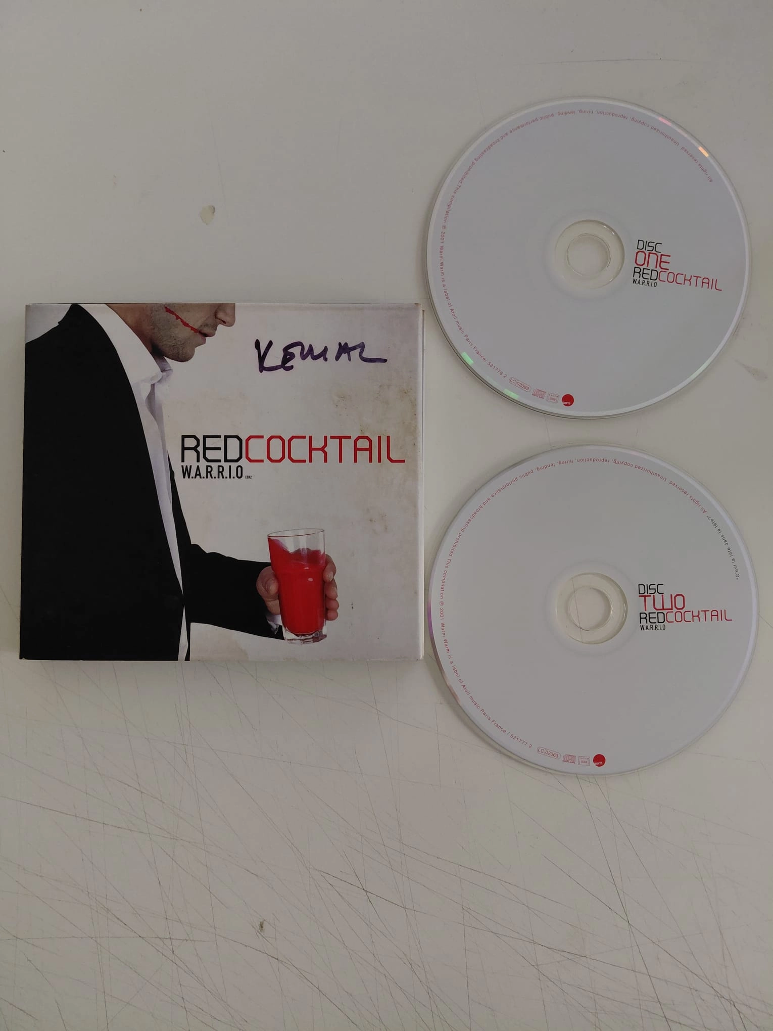 W.A.R.R.I.O.  – Red Cocktail (Scuba , Genetic Grooves..)  – 2001  Fransa Basım - 2xCD Mixed-2.el