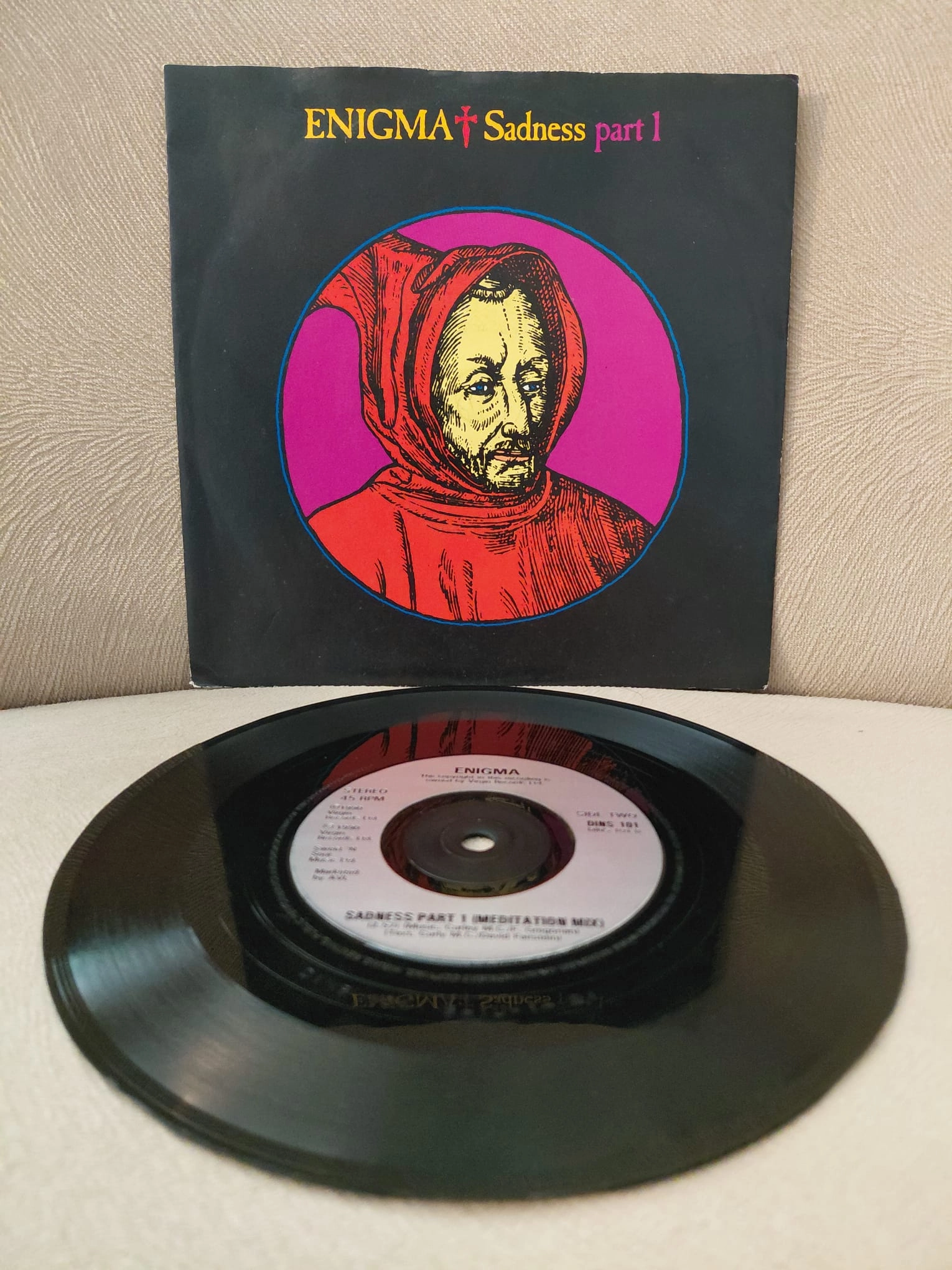 Enigma   –  Sadness Part 1  - 1990  İngiltere Basım 45’lik  Plak