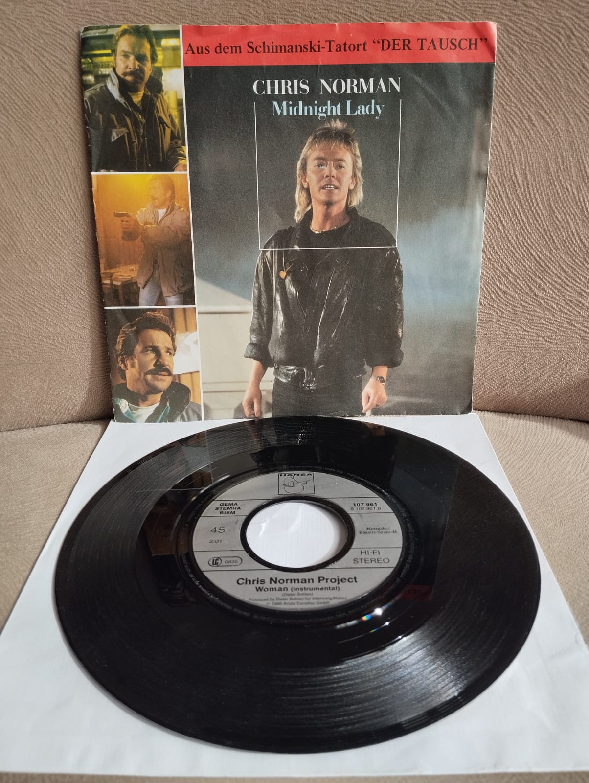 Chris Norman – Midnight Lady - 1986 Almanya Basım 45 lik Plak-2.el