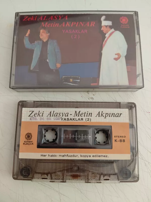 Zeki Alasya, Metin Akpınar – Yasaklar 2 -  Türkiye Basım  Kaset-2.el