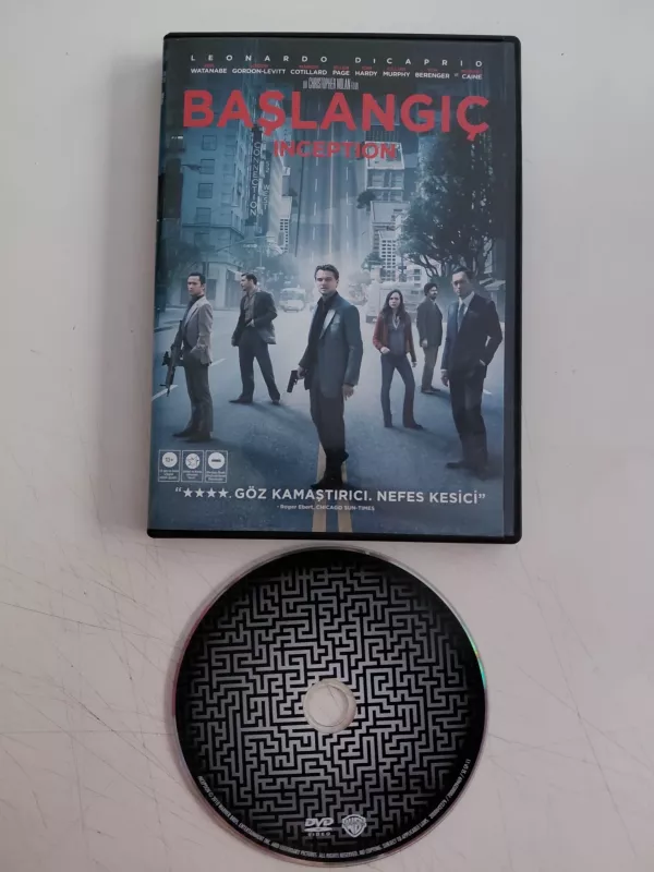 İnception ( Başlangıç) -  Leonard Di Caprio -  DVD Film-2.el
