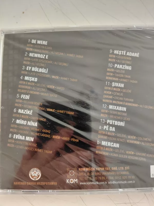 AGiRÊ JİYAN  - De Were  - Türkiye Basım CD Albüm ( Açılmamış Ambalajında)