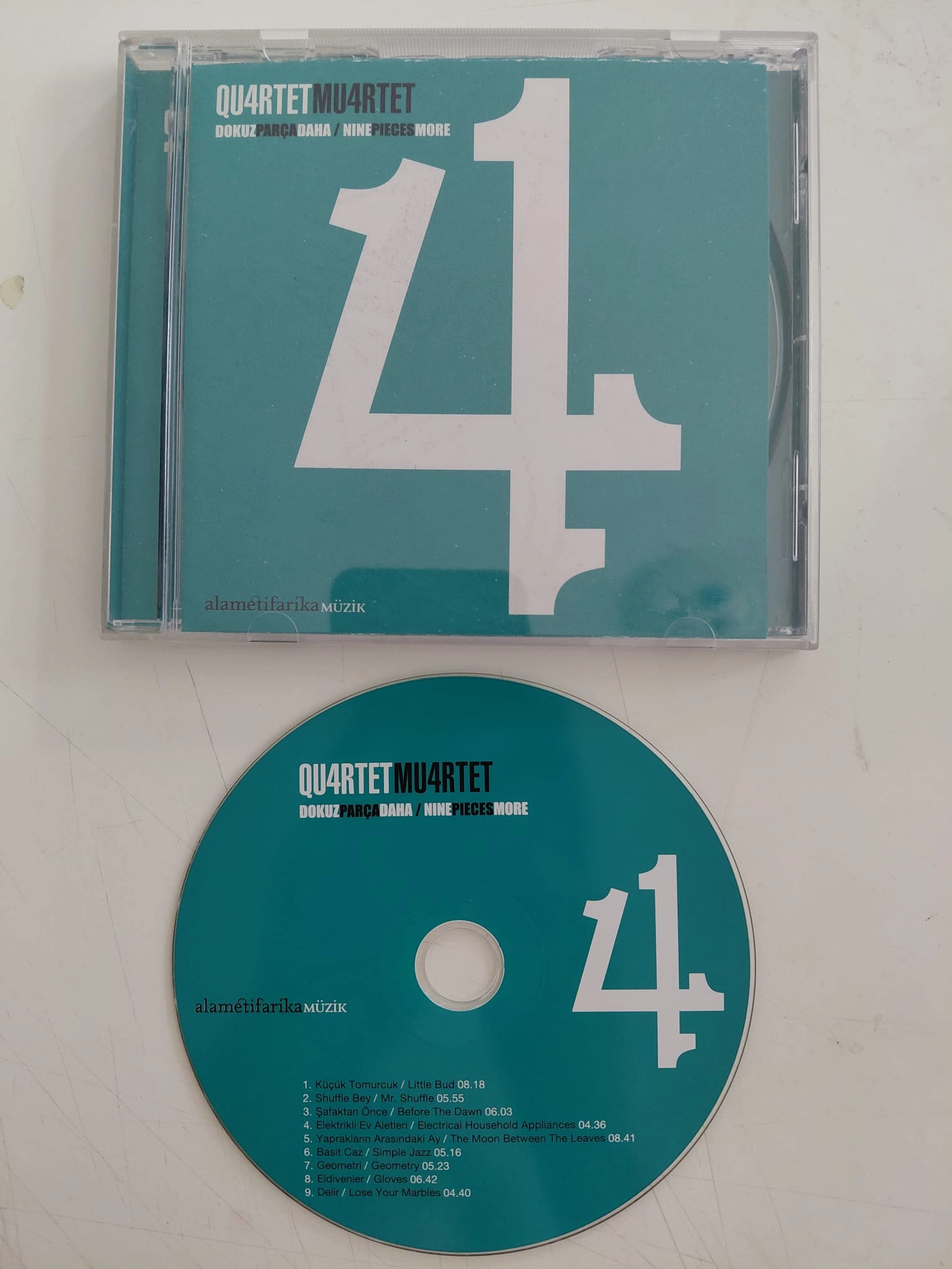Qu4rtet Mu4rtet – Dokuz Parça Daha = Nine Pieces More  – 2007 İngiltere  Basım - CD Albüm-2.el