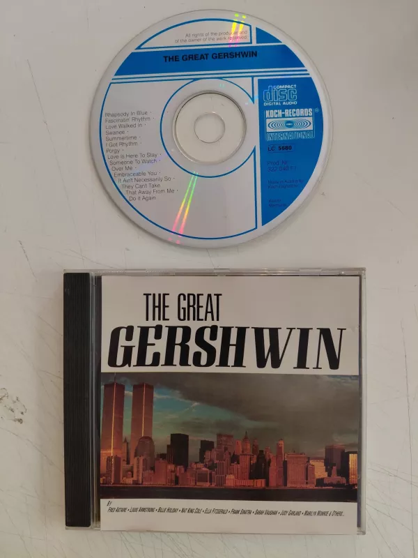 George Gershwin – The Great Gershwin  -  italya Basım  CD Albüm-2.el