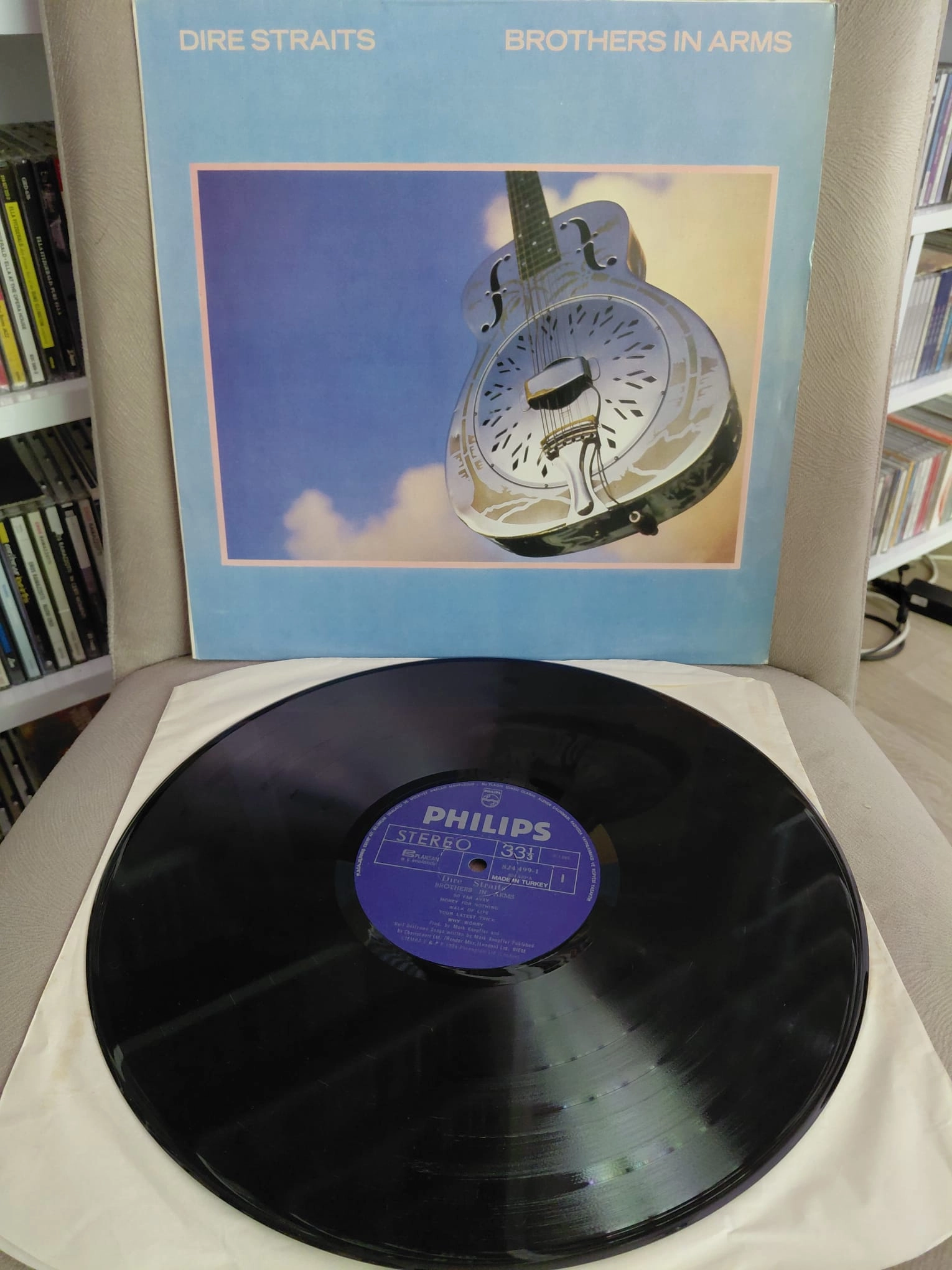 Dire Straits  ‎– Brothers In Arms - 1985  Türkiye Basım Albüm - LP Plak-2.el