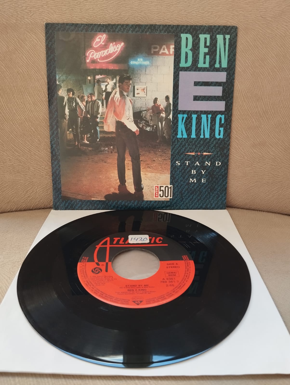 Ben E King  – Stand By Me - 1987 Almanya Basım 45lik Plak-2.el