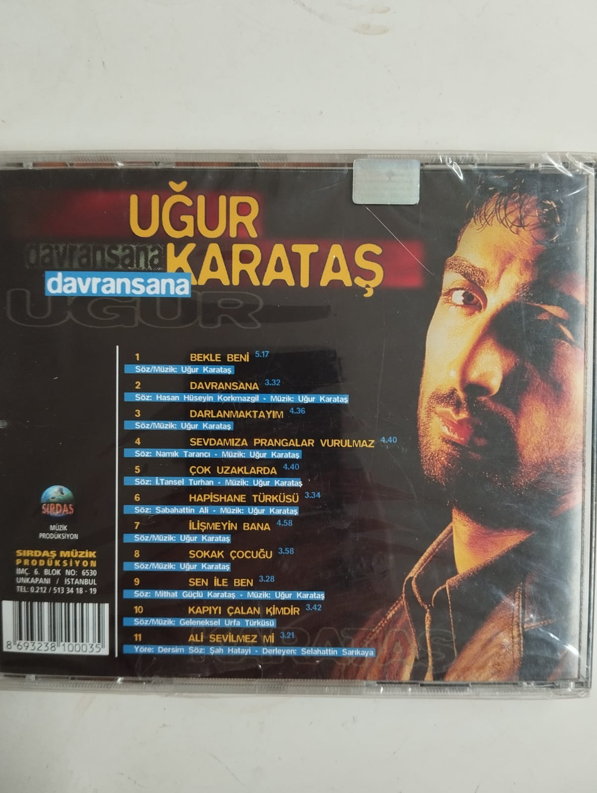 Uğur Karataş / Davransana - 2000 Türkiye Basım - CD Albüm/ Açılmamış Ambalajlı