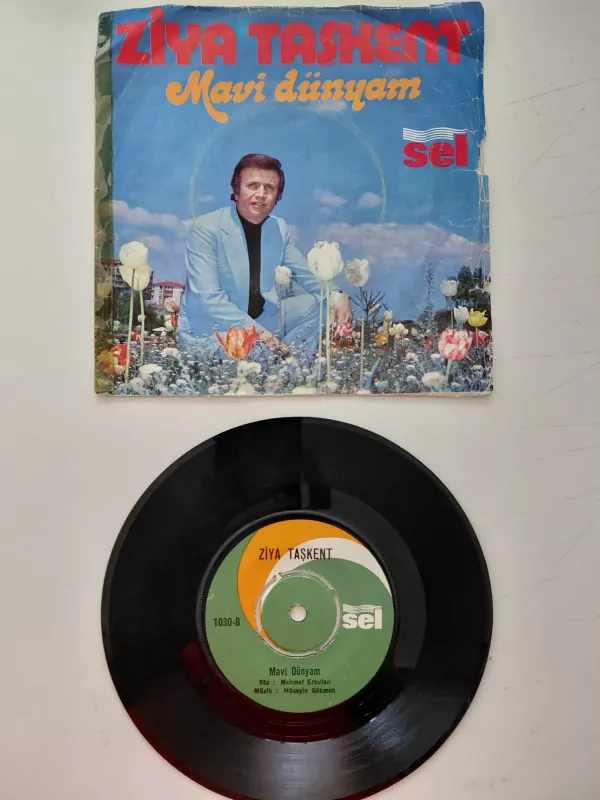 Ziya Taşkent – Bu Yara Başka Yara / Mavi Dünyam  -  Türkiye  Basım 45’lik Plak-2.el