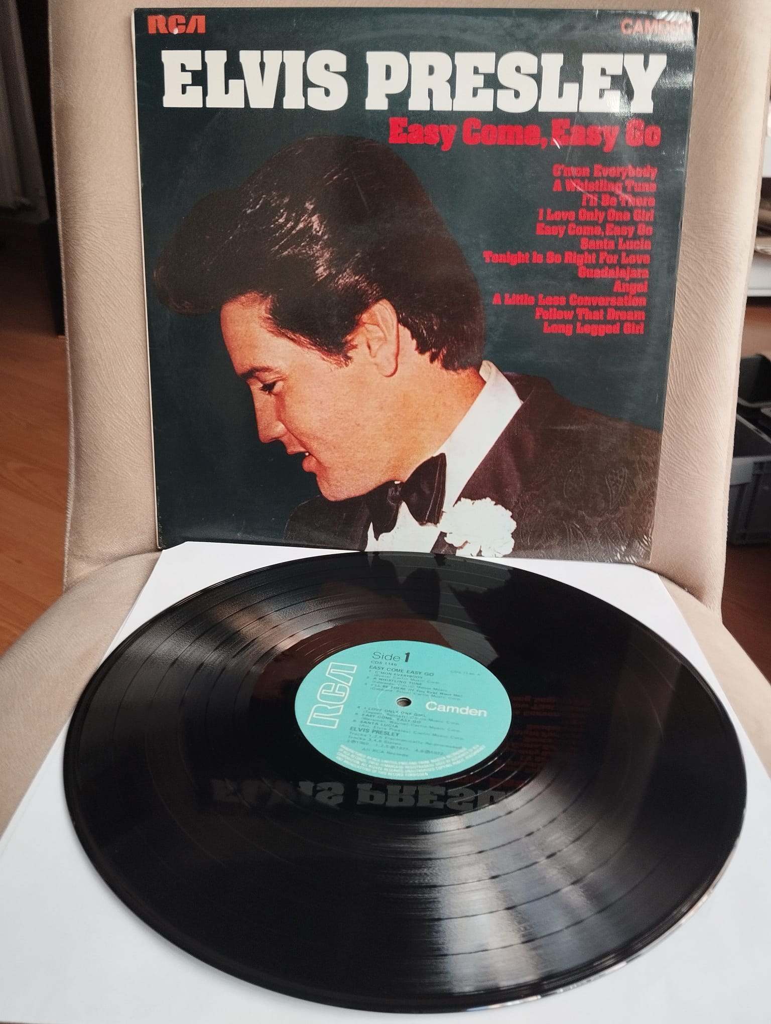 Elvis Presley – Easy Come, Easy Go - 1975 İngiltere Basım 33 Lük LP Albüm Plak - 2. El