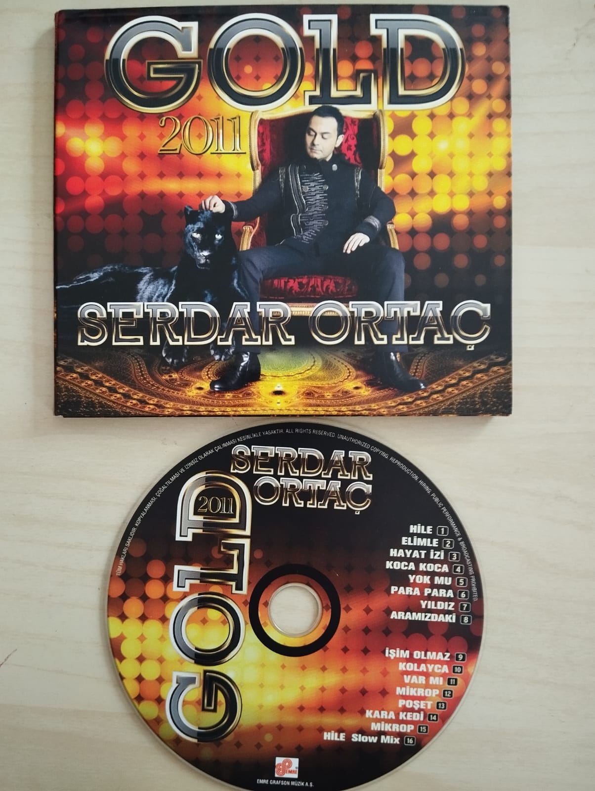 Serdar Ortaç – Gold 2011 - 2011 Türkiye Basım - CD  Albüm-2.EL