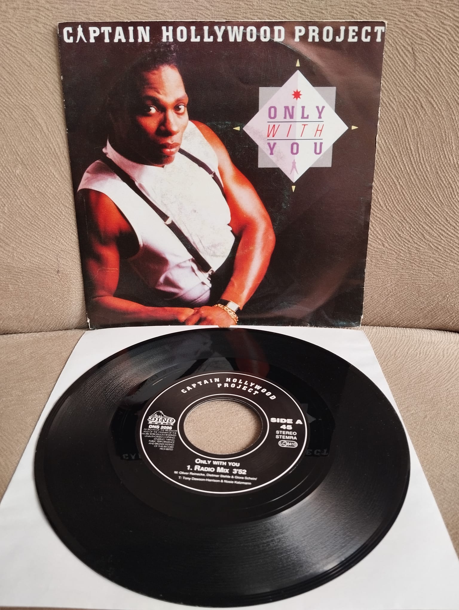 Captain Hollywood Project – Only With You -  1993  Hollanda Basım 45 lik Plak
