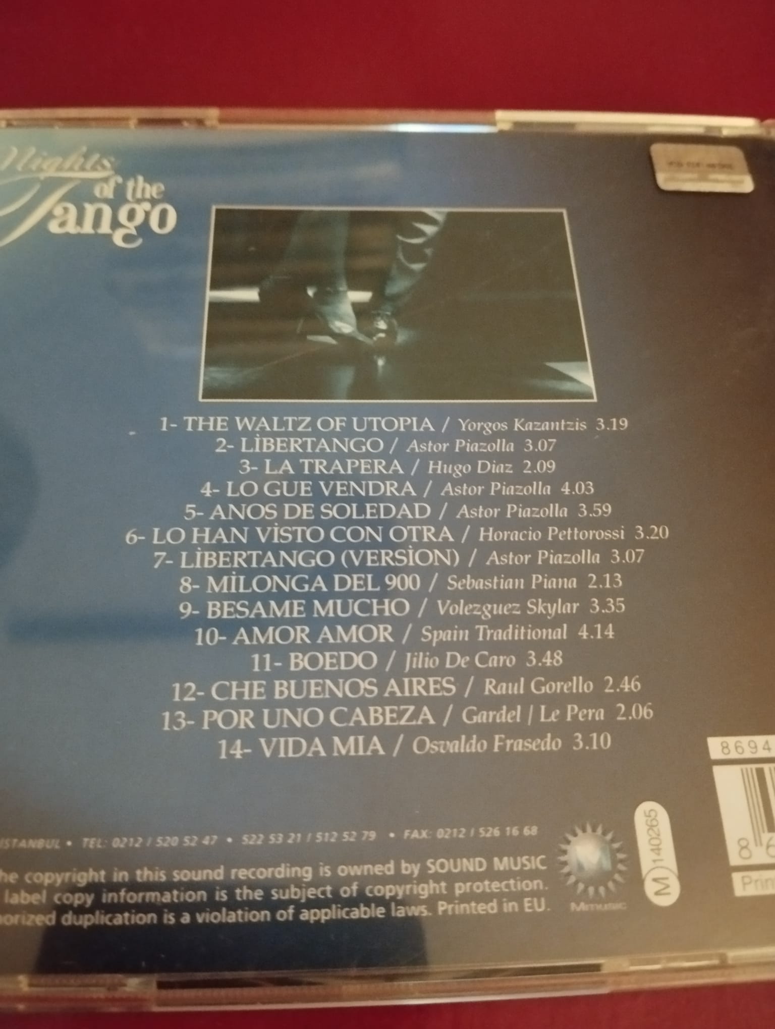 BLUE TANGO WALTZ  - Avrupa Basım CD  Albüm -2. El